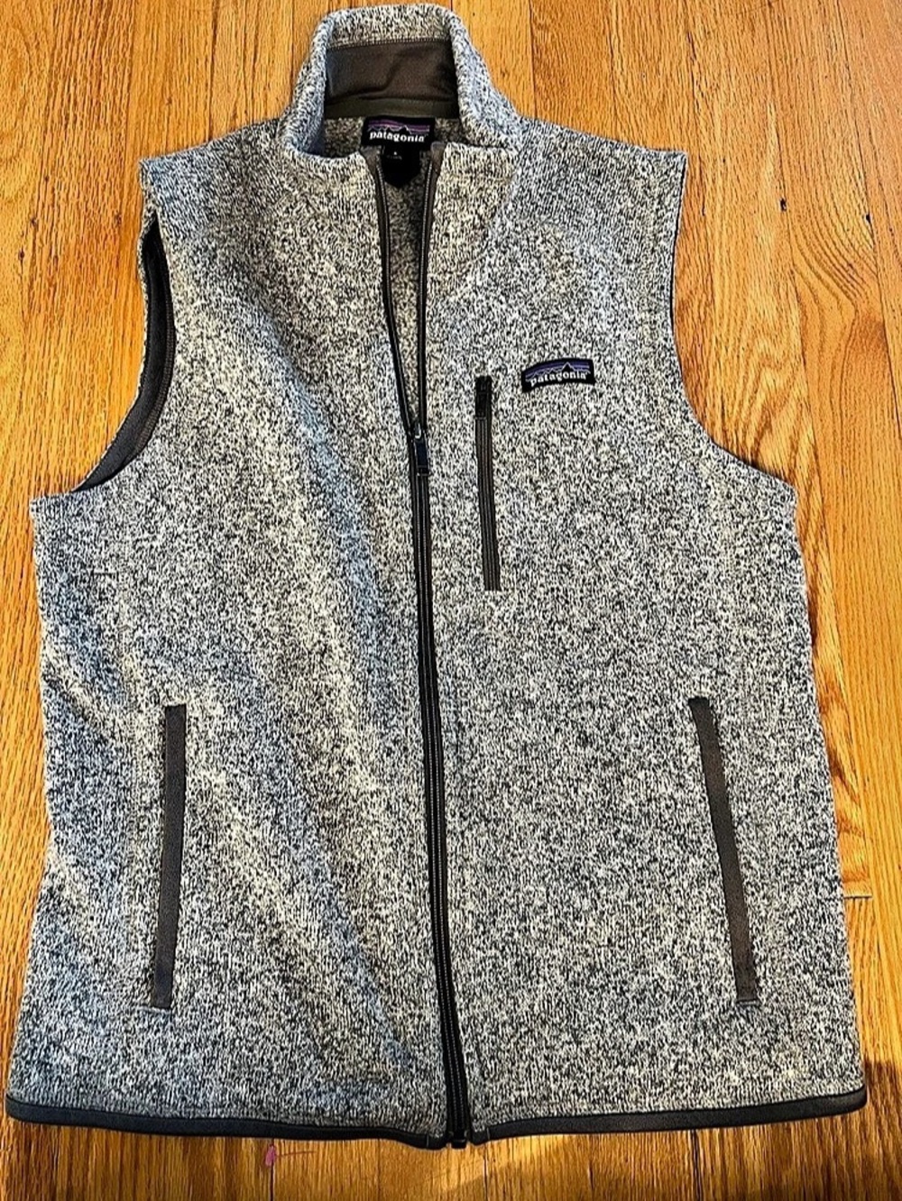 Patagonia Gray Better Sweater Fleece Vest Size Small